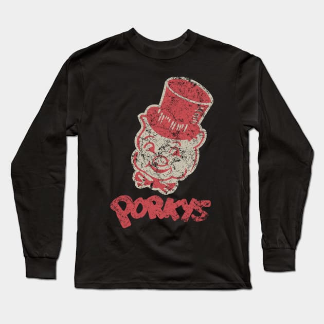 Porkys Long Sleeve T-Shirt by MindsparkCreative